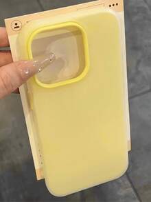 一包果冻色夏季主题手机壳 - 保护性强，风格独特 - 兼容多种手机型号 - 夏季时尚爱好者的理想选择 - 兼容 iPhone16/7/8/11/12/13/14/15/X/XR/Xs/Plus/Pro/Pro Max/SE2/16E 防水防震防摔防刮 - 黃色 - 查看 1