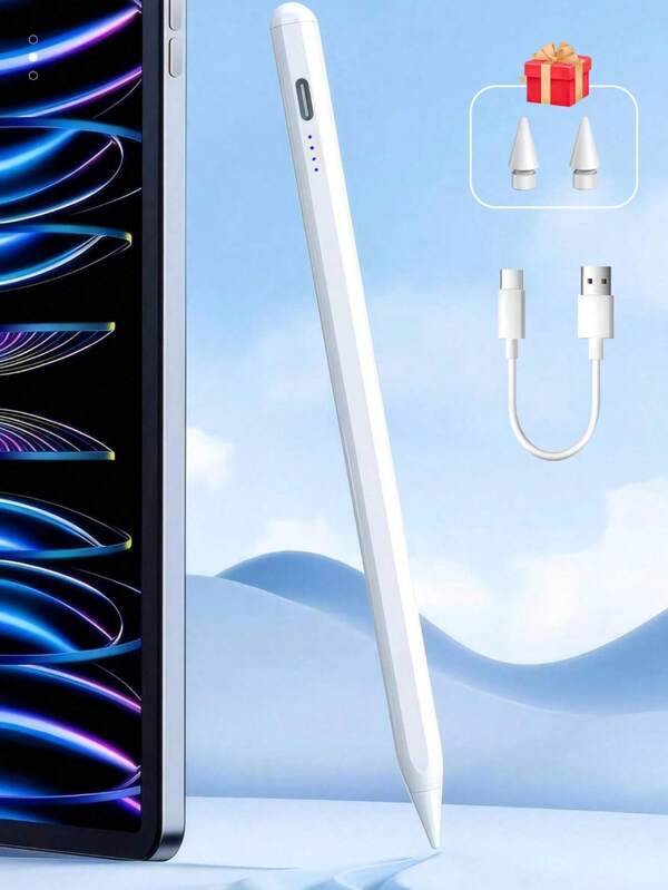 A Stylus Compatible With IPad From 2018 To 2024, Compatible With IPad Pro 11/12.9, IPad Air 4/5, IPad Mini 6, IPad 6/7/8/9/10 Gen, And Apple Pencil As An Alternative. It Features USB Charging, Palm Rejection, Tilt Sensitivity, High Precision, Low Latency, Fine Tip Rechargeable Stylus.