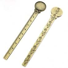 2 pièces Réglette de 20 mm de taille intérieure, marque-page, cabochon, base vierge, réglage de plateau. Accessoires pour la fabrication de bijoux DIY