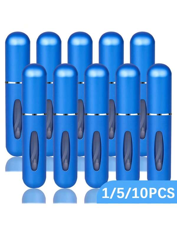 1/5/10pcs 5ml Perfume Atomizer Spray Bottle, Refillable Portable Travel Size Perfume Sprayer, Mini Fragrance Sample Vials