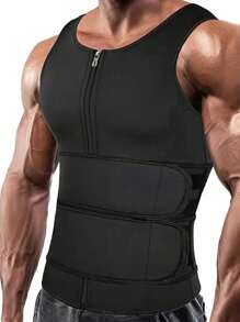 1pc Men's Sports Waist Trainer, 3-Row Hook Breathable Mesh Waist Belt For Daily Wear