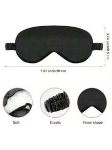 PcsThis Double-Sided Silk Eye Mask For Light-Blocking Sleep Is Suitable For Home, Office, Travel, Business Trips, Flights, And Aviation. It Is Designed For Women And Men Who Sleep On Their Sides. The Eye Mask Provides Light-Blocking Sleep. The 3D Contour Cup Sleep Eye Mask Is Soft And Breathable, And The Adjustable Elastic Band Is Suitable For Flight Naps Bag For School School Accessories School Stuff