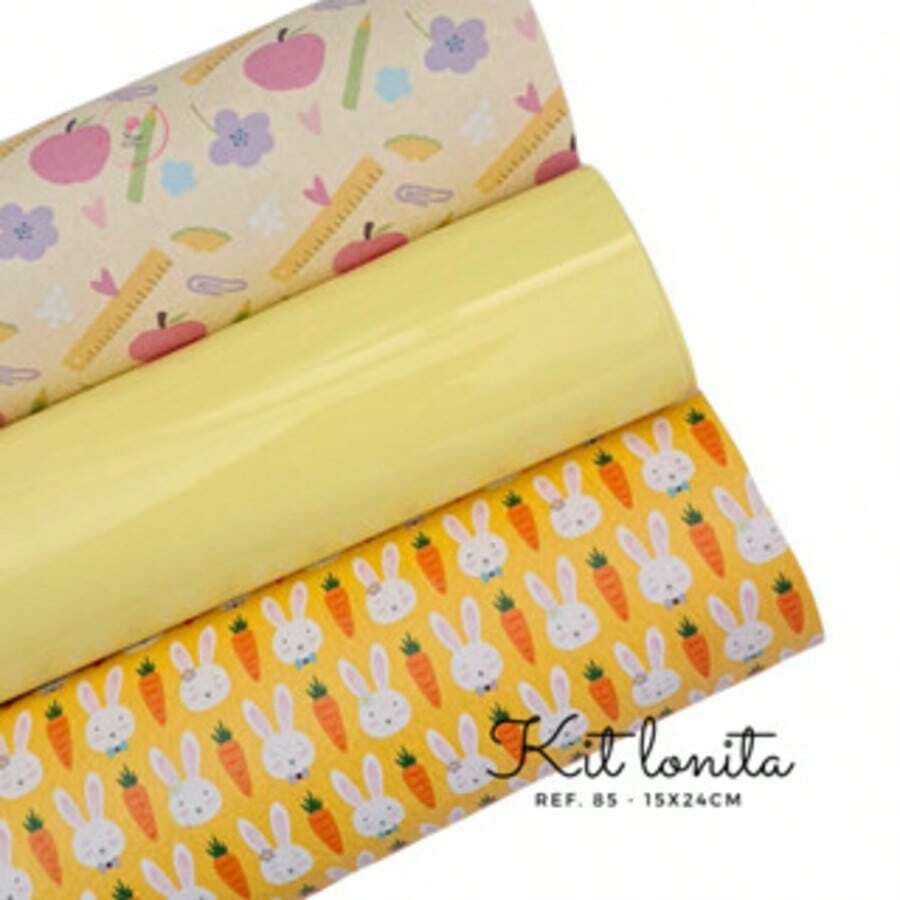 Canvas Kit With 3 Colors - 15 X 24 Cm Each Color (Approximately) - Kit Ref 85 - View 1