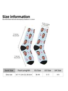 Customizable Face Print Socks, Men's Custom Socks, Face Socks, Valentine's Day Gift, Funny Socks, Gift For Husband, Customizable Face Socks