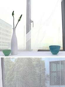 1.3x1.5m Household Adhesive Anti Mosquito Flies Screen Window White Self-Adhesive Invisible Window Screen DIY Encryption Nesh Door - white 2 - View 4