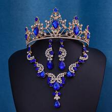 3 件皇冠头带，适合亲子表演、生日派对、庆祝头饰 - 彩色 - 查看 3