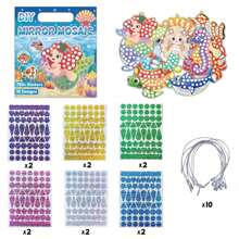 Set di adesivi a mosaico 2-in-1 a tema oceano, libro di adesivi per dipingere, adesivi decorativi lucidi fai da te, segnalibri fai da te, regalo per compleanni, Natale, Ognissanti, feste del Ringraziamento