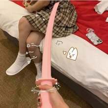 1 Pc Building Block Samurai Sword Telescopic Rotating Long Sword Cosplay Special Decompression Stunt Model Prop For Anime And Role Play