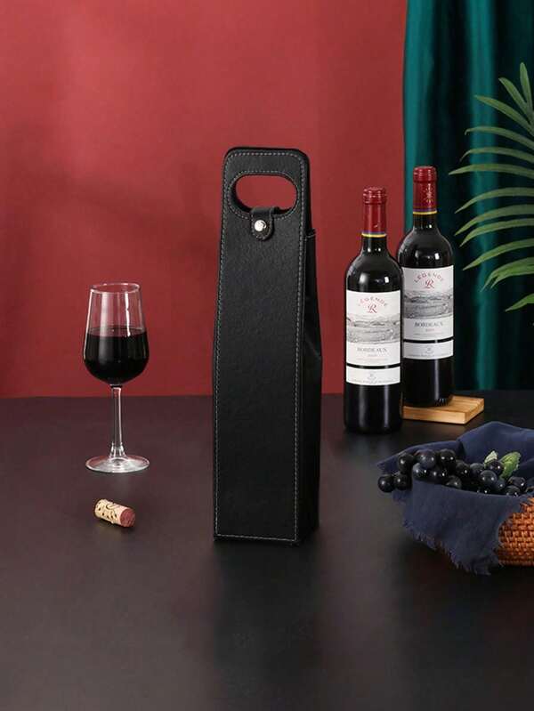 1Pc Wine Tote Bag Wine Bag Wine Carrier Gift Bags Single Bottle Champagne Beer Gift Bags Carrier For Father'S Day Christmas Thanksgiving|Inch Gift Bags With Handles For Appreciation Gifting, Wedding Anniversary Birthday Christmas & New Year Gift Party Supplies