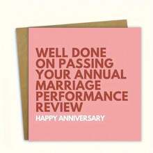 1PC Funny & Unique Text Greeting Card For Love, Anniversary, Anniversary Day Gift For Partner, Suitable For Gifts To Partners ( Included Envelope )