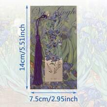 AHLGCAFT Creative Metal Bookmarks With Artistic Paintings And Long Tassels - Innovative Hollow Monet And Van Gogh Series Design Reading Accessories, Suitable For Students And Book Lovers, Durable Stationery And Gifts,School Supplies,Back To School - Multicolor - View 14