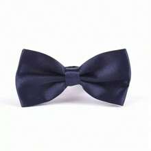 1pc Men's Business Casual Suit Set With Classic Bow Tie, Wrinkle Resistant, Polyester Fiber Blended Fabric, Suitable For Office Commute, Banquets, Business Events, Multiple Colors Available