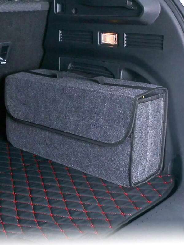 1 pieza Bolsa de almacenamiento para equipaje de coche, bolsa plegable portátil de fieltro para almacenamiento de herramientas de coche