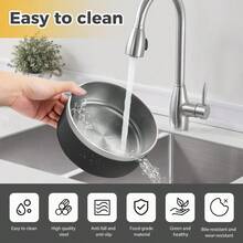 Stainl Steel Dog Bowls Metal Dog Bowls Water Bowl For Dogs Dog Food Bowls Pet Bowls For Dogs Dog Dish For Large Dogs Insulated Dog Bowl Non Slip Dog Bowl Easy To Clean 40oz Black - 黑色 - 查看 5