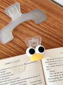 1pc/2pcs Clear Book Clips - Bookmark Clips, Binder Clips, Reading Accessories Clips, Magnetic Clips, Fridge Magnets Clips, Food Clips, A4 Binder Clips, Office & Home Kitchen Food Clips, Convenient For Securing Manuscripts, Suitable For Clipping Documents, Books, Sheet Music, Outdoor Reading, Cookbook In The Kitchen (Random Color),School Supplies,Back To School - Multicolor - View 2