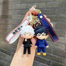 bandai Chaveiro Bandai - Pingentes de bolsa com personagens de anime Gojo, Megumi, Nobara e Yuji para mochilas e bolsas, lembrancinhas fofas para fãs