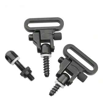 1.25 Inch Tactical Quick Detachable Sling Swivel Stud Mount With Metal Nut And 3 Screws