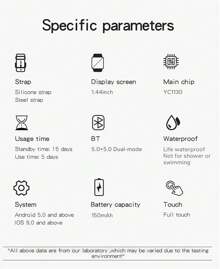 Reloj Inteligente Mujer y Hombre,Smartwatch, Reloj de Deportes Pantalla Táctil Completa Impermeable,con Ritmo Cardíaco Sueño Presión Arterial Monitor