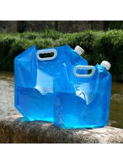 5/10L Camping Water Bag Portable Folding Water Bucket Large Water Container Outdoor Travel Collapsible Pouch Can Camping Supplies