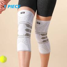 JINGBA SUPPORT 1 pièce de Support de genou élastique antidérapant unisexe pour le basketball, le cyclisme, la course à pied pour hommes et femmes. Accessoires de gym, genouillères de sport, genouillères de gym.