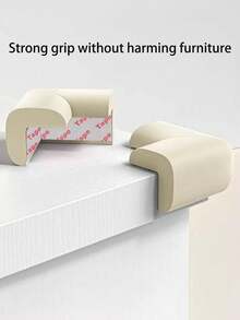 4 piezas Protectores de esquina, calcomanías de pared antichoque para muebles del hogar, cubierta suave para los lados de las mesas, envoltura de borde de protección, envoltura de protección de esquina de seguridad, adecuada para esquinas de mesas filosas y duras