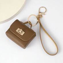 Leather Key Pouch, Convenient To Carry Earphones, Coins, Cards, ID, Cosmetic Organizer Bag
