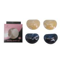 Inserciones de silicona para sujetadores, realzadores de pecho, esponja transpirable, copas adhesivas para sujetadores de mujer - Negro - Ver 10