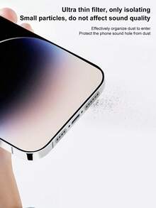Bộ che bụi loa điện thoại ngắn và dài tự làm, lưới chống bụi loa và tai nghe, thích hợp cho loa máy tính bảng và điện thoại, miếng dán chống bụi tai nghe - Nhiều màu - Xem 3