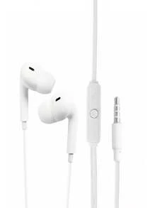 Nouveaux écouteurs intra-auriculaires blancs filaires 3,5 mm, stéréo basses, jack universel 3,5 mm, compatible avec les téléphones Android