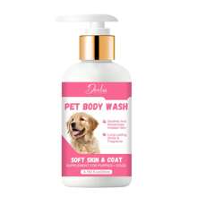 Shampooing et revitalisant pour chiens | Shampooing pour chiots pour peau sensible | Shampooing naturel 5 en 1 pour animaux de compagnie avec noix de coco, avoine et aloe vera | Idéal pour le lavage des chiens malodorants - 200 ml/6,763 fl.oz