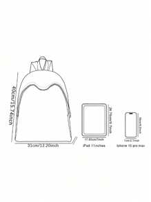 1 pieza Mochila con estampado de dinosaurio de caricatura y diseño de argyle personalizado, se puede personalizar según tu diseño único, apto para niños y adolescentes, imprime tu propio nombre o regálalo a hermanos y compañeros de clase