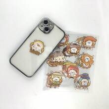 4pcs/Pack Creative Transparent PET Sticker Set, Student DIY Sticker For Water Bottle, Phone Case, Scrapbooking Material,Back To School,School Supplies