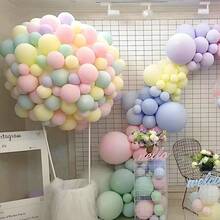 20pcs/Set 10inch Macaron Latex Balloons, Round Latex Balloon Set, Suitable For Birthday, Wedding, Anniversary, Baby Shower, Gender Reveal Party - No Power Needed, Fit For All Seasons And Father's/Mother's Day Party Decoration - Multicolor - View 5