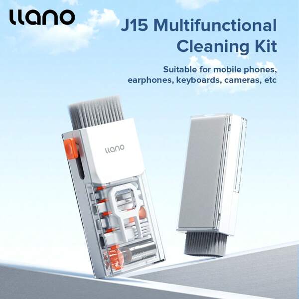 Kit de Limpeza Multifuncional Llano 9 em 1 para Fones de Ouvido, Tablet, Laptop, Limpeza de Teclado