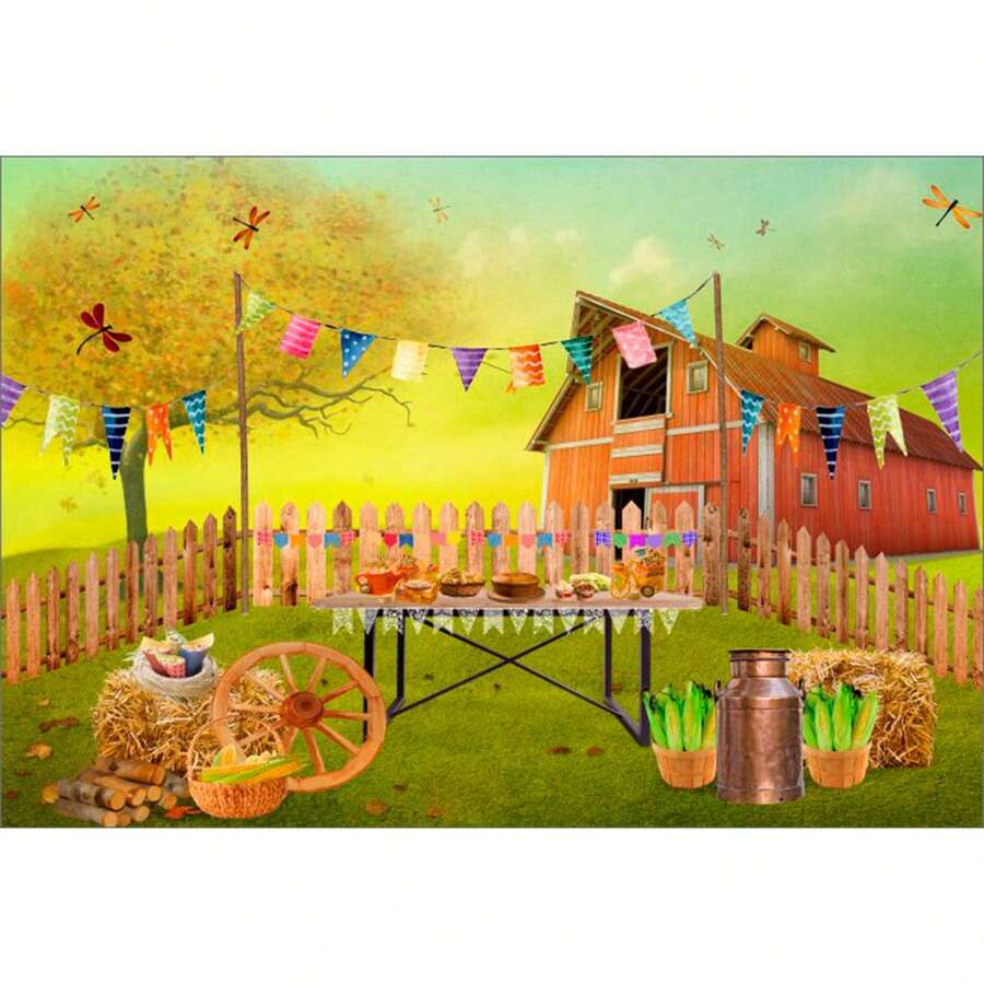 Fundo Fotográfico Cenário Festa Junina Tecido Helanca