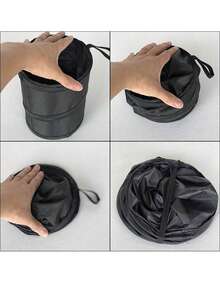 Car Trash Can With Lid, Mini Auto Dustbin Garbage Organizer, Automotive Garbage Container Bin For Vehicle, Home, Office - Black - View 7