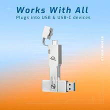 OWC Other World Computing OWCENVPMCA05 500GB Envoy Pro mini USBC y USBA 10Gb s SSD NVMe portátil Hasta - plata - Ver 2