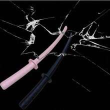 1 Pc Building Block Samurai Sword Telescopic Rotating Long Sword Cosplay Special Decompression Stunt Model Prop For Anime And Role Play