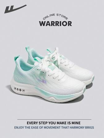 WARRIOR 战士时尚复古运动鞋女款春夏轻便舒适透气跑步鞋简约风格休闲时尚运动鞋全年适用耐磨全天穿着训练运动鞋软底