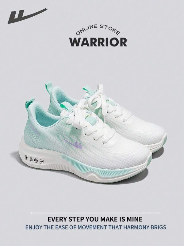 WARRIOR 战士时尚复古运动鞋女款春夏轻便舒适透气跑步鞋简约风格休闲时尚运动鞋全年适用耐磨全天穿着训练运动鞋软底