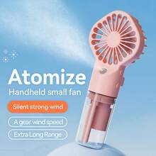 Portable Handheld Misting Fan,Rechargeable Battery Operated,Water Fan,Mist Fans,Foldable,4 Speeds,Mini Personal Cooling Fans For Outdoor,Travel, Makeup, Home, Office, Camping - New 2 - View 8