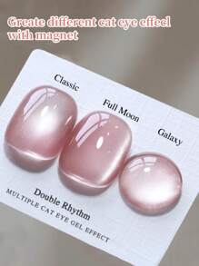 RS NAIL RSNAIL Esmalte de uñas en gel de ojos de gato con cristales efecto gota de rocío, 6 colores pastel de cristal de hielo para uñas de verano con brillo, purpurina, efecto holográfico y reflectante. Pegamento para uñas magnético que requiere curado LED/UV. Regalo para mujeres para salón de belleza y manualidades de arte de uñas en casa.