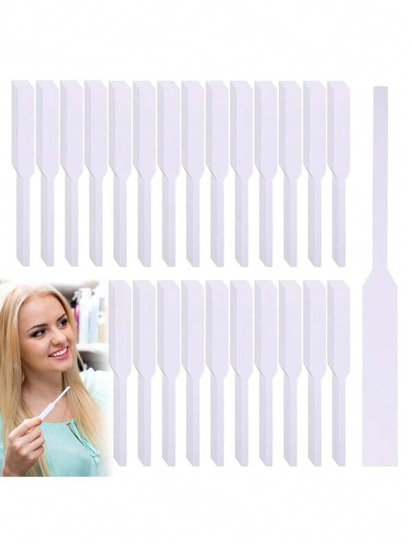 500 unidades de tiras de prueba de perfume, tiras de pH, papel desechable blanco para probar fragancias para perfumes, aceites esenciales y aromaterapia, útiles escolares, de vuelta a clases