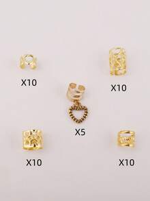 26pcs/36pcs/40pcs/45pcs Y2K Heart Shaped Metal Hollow Adjustable Fashion Simple Dreadlock Accessories,Gifts,Travel,Gifts For Women,Hair Stuff,Stocking Stuffers,Stocking Stuffers,Stocking Fillers,Stocking Stuffers For Women,Stocking Fillers Women,Christmas Gifts,Gifts,Christmas Stocking Fillers,Gifts For Women,Gift,Christmas Gift,Stocking Stuffers For Adults,Stocking Fillers For Adult,Hair Stuff,Women's Accessories,Stocking Stuffer,Coming-Of-Age Hair Accessory,Christmas Hair Accessories,Gift Ideas For Women,Beauty Stocking Fillers,Christmas Gifts For Women - Multicolor - View 5