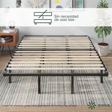 Zinus Euro Inteligente| Base de Cama Matrimonial de Metal con Espacio de Almacenamiento| Fácil de Armar y con 5 años de Garantía - 1 - Ver 8