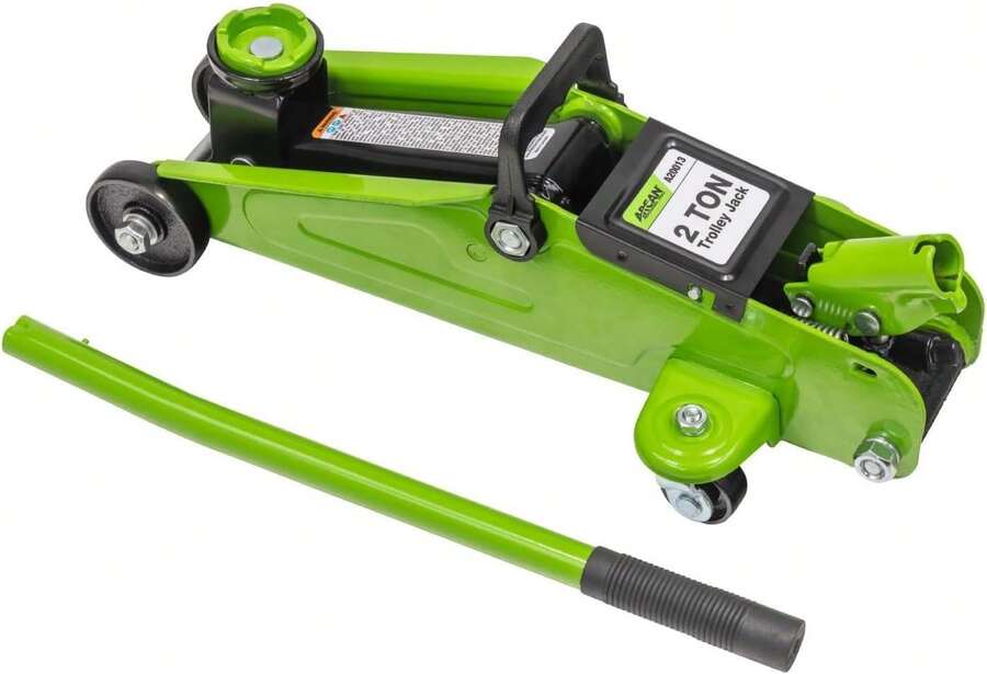 ARCAN Tools 3-Ton Quick Rise Aluminum Floor Jack With Dual Pump Pistons &Amp; Reinforced Lifting Arm (A20018_A20019) - 2 Ton Steel Trolley - 查看 1