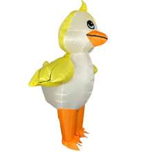 Cute Yellow Duck Inflatable Costume | Waterproof Elastic Taffeta For Theme Party/Stage Performance/Carnival Night (4*AA Batteries Not Included) Halloween
