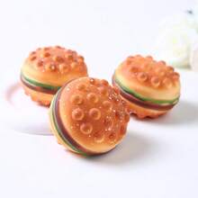 2025新款创意汉堡挤压球减压玩具慢回弹面粉脱水流行玩具生日/节日礼物 - 咖啡棕 - 查看 10