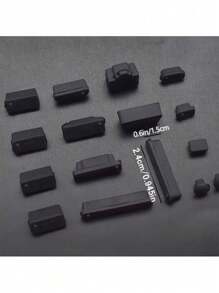 16pcs/Set Computer Laptop Dust Plugs, Universal USB Port, Headphone Jack Dust Covers, Snug Compatible With Macbook, Smartphones & Tablets, Professional Level Protection