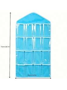 16 Pockets Transparent Hanging Storage Box, Can Store Socks, Bras And Underwear - Maximize Closet Space And Easy Access - Multicolor - View 7